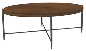 Hekman Furniture Bedford Park Tobacco Occassion Oval Coffee Table 26012 Tobacco