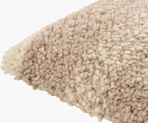 Surya Lucas 18"X18" Traditional Accent Pillow – Timeless Elegance In Cotton & Wool, Easy Care Charm Beige Wool,Cotton,Cotton Uca001-1818d