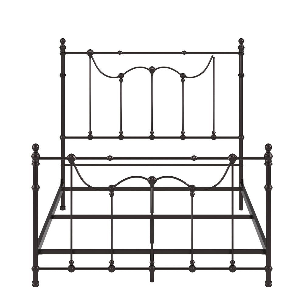 Homelegance By Top-Line Roshan Victorian Iron Metal Bed Black Metal