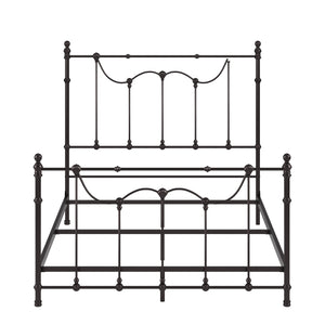 Homelegance By Top-Line Roshan Victorian Iron Metal Bed Black Metal