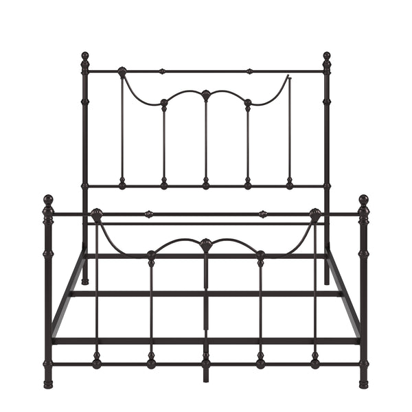 Homelegance By Top-Line Roshan Victorian Iron Metal Bed Black Metal