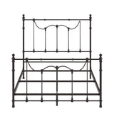 Homelegance By Top-Line Roshan Victorian Iron Metal Bed Black Metal