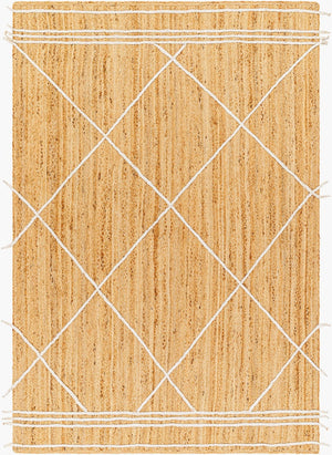 Livabliss Luci Handwoven Natural Jute Flatweave Area Rug Earthy Texture for Entryways and Boho Spaces Tan 2' x 3' UCI2303-23
