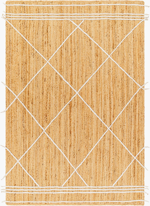 Livabliss Luci Handwoven Natural Jute Flatweave Area Rug Earthy Texture for Entryways and Boho Spaces Tan 2' x 3' UCI2303-23