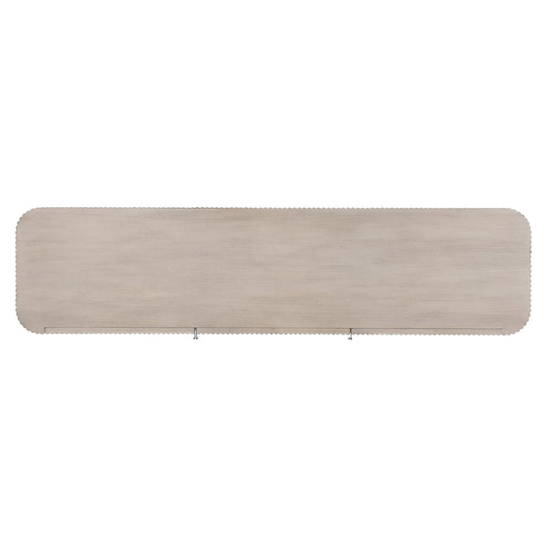 Bernhardt Bernhardt Lucerne Wire-brushed Oak Media Credenza with Reeded Surround and Cable Management 393880