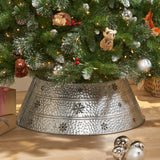 Christopher Knight Home® - Noble House - Wolfeboro Metal Christmas Tree Collar, Silver