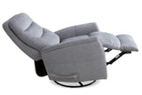 Parker House Parker Living Gemini - Capri Silver Swivel Glider Recliner Capri Silver 100% Polyester MGEM#812GS-CSI