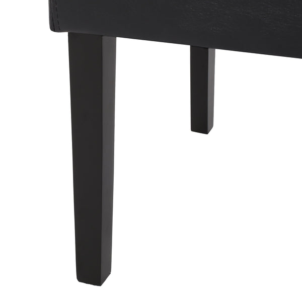 English Elm Dining Chair Set of 2 Upholstered Rubberwood Legs Minimalist Contemporary Seating 60162.00PUMDNT