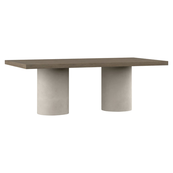 Bernhardt Bernhardt Casa Paros Dining Table With Extendable 24" Leaf, White Oak Top & Bedrock Pedestals K1854