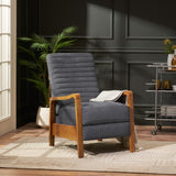 Christopher Knight Home® - Noble House - Munro Contemporary Fabric Channel Stitch Pushback Recliner