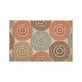 Christopher Knight Home® - Noble House - Seastar Outdoor 3'3" X 5' Medallion Area Rug, Ivory and Multi