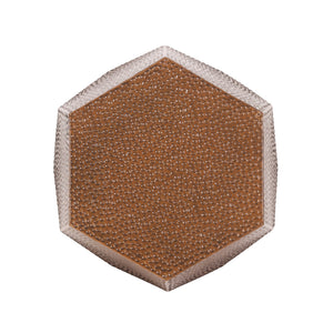English Elm Christopher Knight Home® - METAL Modern Hammered Iron Geometric Side Table — Sleek Brushed Finish, Sturdy 80 lb Capacity Antique Bronze 72228.00BRZBRSANT