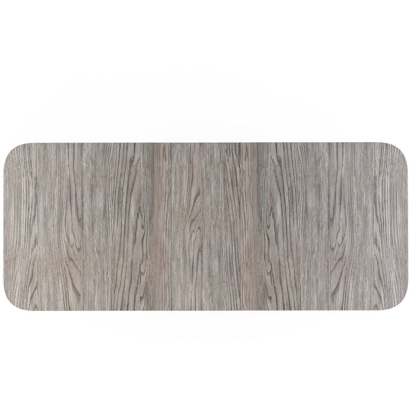 A.R.T. Furniture Vault Dining Table - Contemporary Design With Extendable Top & Adjustable Levelers For 10 Guests Gray Parawood Solids,White Oak Veneers 285221-2354