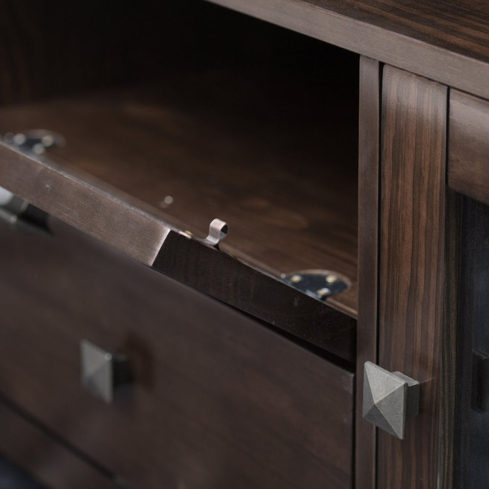 English Elm Cosmopolitan 72" Wide Tv Media Stand - Elegant Mahogany Brown With Ample Storage & Cable Management B136P159523