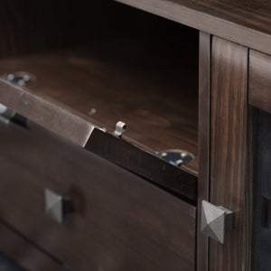 English Elm Cosmopolitan 72" Wide Tv Media Stand - Elegant Mahogany Brown With Ample Storage & Cable Management B136P159523