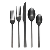 Oneida Allay Midnight 20-Piece Flatware Set, Stainless Steel, Dishwasher Safe