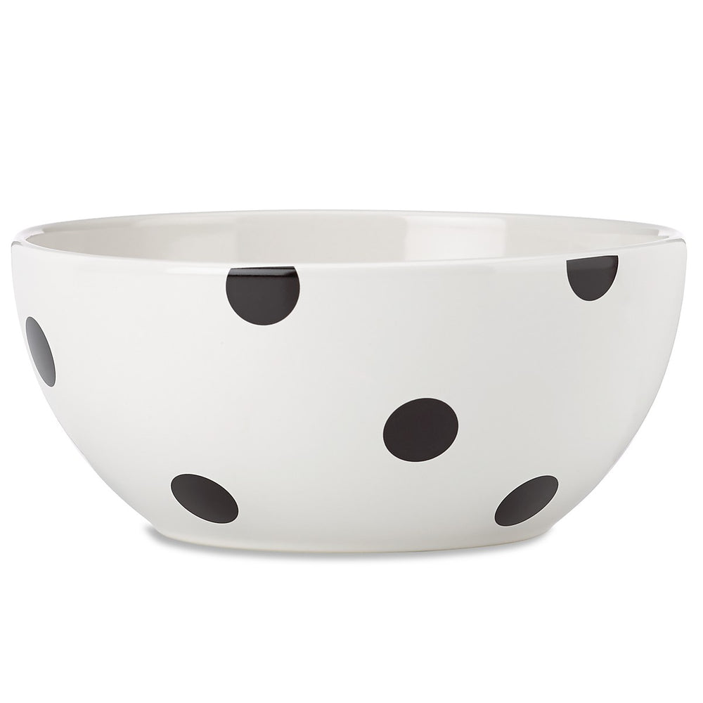 Lenox Kate Spade Deco Dot Medium Serving Bowl White, WHITE STONEWARE 856719