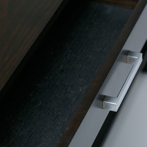 English Elm Kitchener Console Sofa Table - Handcrafted Hickory Brown With Storage & Modern Design Accents B136P159551