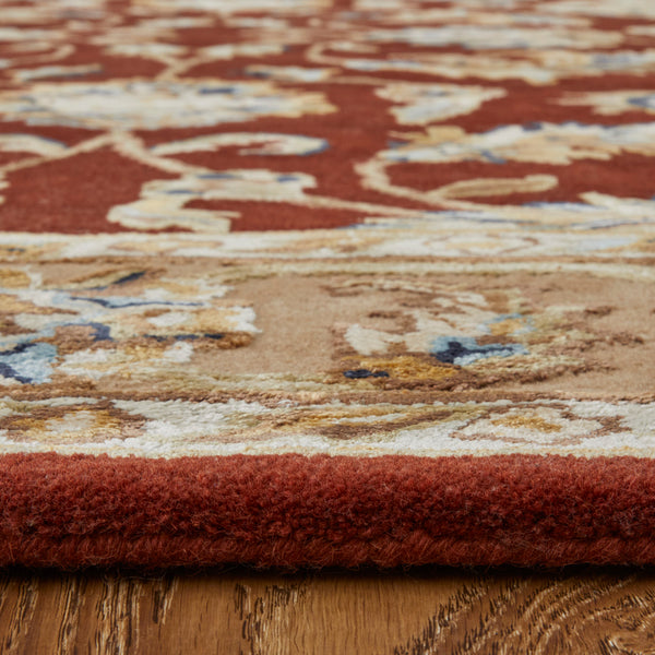 Feizy Rugs Prescott Hand-tufted Viscose & Wool Oriental Rug - Traditional Persian Design For Elegant Living Spaces Red,Tan,Ivory Viscose,Wool Pct8937frstbgef00