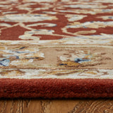 Feizy Rugs Prescott Viscose/Wool Hand Tufted Classic Rug Red/Tan/Ivory 5' x 8'