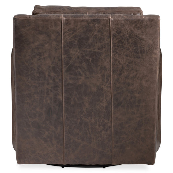 Bernhardt Bernhardt Ventura Leather Swivel Chair With Deep Cushioning, 360° Smooth Swivel, Tailored Silhouette 352SLO