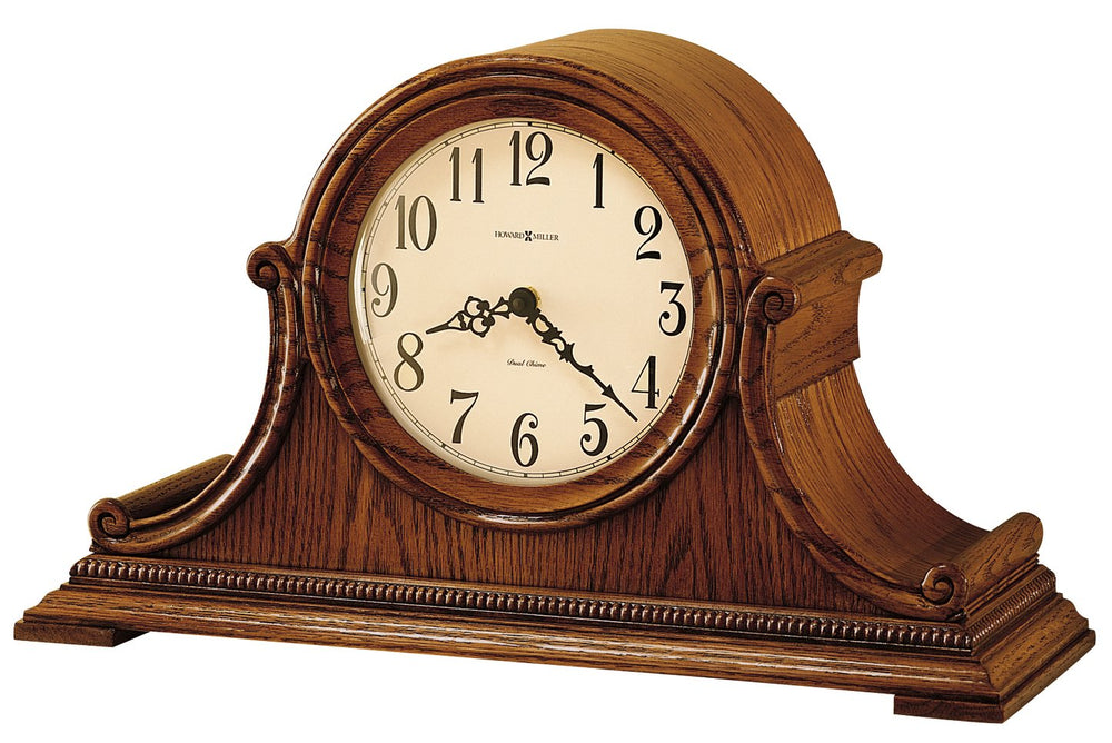 Hekman Furniture 630152 Hillsborough Mantel Clock - Elegant Oak Finish With Dual-chime Quartz Movement & Volume Control Yorkshire Oak Hillsborough Mantel Clock 630152