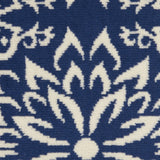 Nourison Jubilant JUB06 Machine Made Power-loomed Narrow Border Indoor Only Farmhouse Contemporary Rug Navy,Ivory, Navy Ivory 100% Polypropylene 99446857187