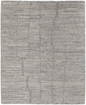 Feizy Rugs Navaro Hand-woven Wool And Viscose Rug - Modern Scandinavian Design For Effortless Style And Warmth Gray,Ivory,Taupe Wool,Viscose Nav8912fgrybrnc50