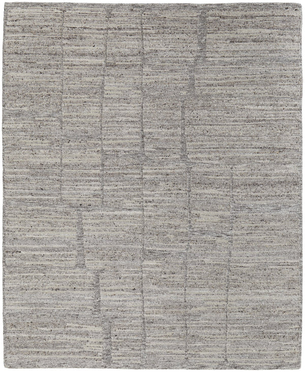 Feizy Rugs Navaro Hand-woven Wool And Viscose Rug - Modern Scandinavian Design For Effortless Style And Warmth Gray,Ivory,Taupe Wool,Viscose Nav8912fgrybrnc50