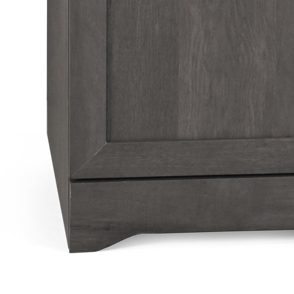 English Elm Christopher Knight Home® - DELANEY Rustic 2-Door Wardrobe Grey with Faux Wood Finish, 75" Tall Armoire for Organized Storage 71142.00