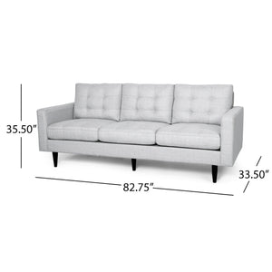 English Elm Christopher Knight Home® - Jenny Modern Tufted Fabric 3-Seater Sofa - Light Grey, Stylish Design, Durable Rubberwood Frame, Easy Assembly 66890.00ALGRY_66890.00BLGRY