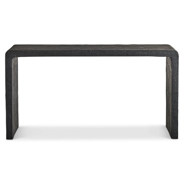 Bernhardt Bernhardt Shephard Faux Bois Resin Console Table with Sculptural Form for Entryway 582912