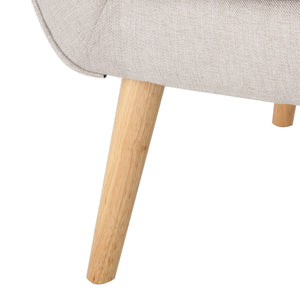 English Elm Club Chair Tufted Back Rubberwood Legs Mid-century Modern Accent Seat for Living Rooms 60751.00WET