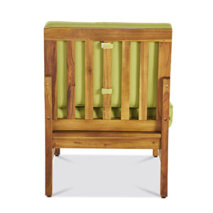 English Elm Perla Armless Accent Chair Tailored Low Profile Upholstered Seat for Living Room Green 58941.00MGRN