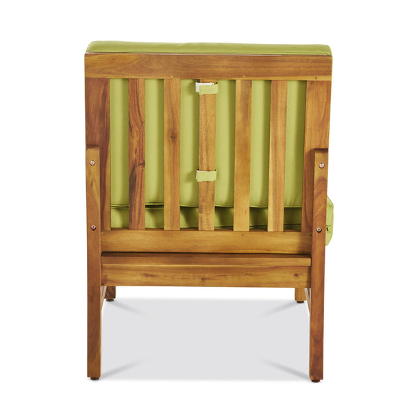 English Elm Perla Armless Accent Chair Tailored Low Profile Upholstered Seat for Living Room Green 58941.00MGRN