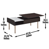 English Elm Steve Silver - Carrie - Lift-Top Coffee Table - Brown