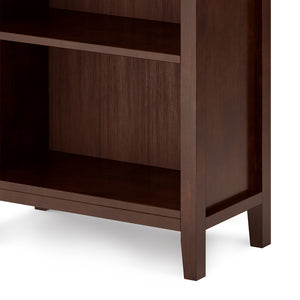 English Elm Artisan 5-Shelf Bookcase In Rich Russet Brown - Handcrafted, Adjustable, And Versatile Storage Solution B136P158386