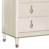 Grace 6-Drawer Chest White with Opulent Opal Finish P377124 Pulaski Furniture