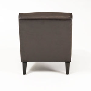 English Elm Christopher Knight Home® - FINLAY Curved KD Chaise Lounge in Brown PU Faux Leather with Birch Wood Legs, Modern Comfort 55420.00PUBRN