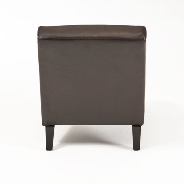 English Elm Christopher Knight Home® - FINLAY Curved KD Chaise Lounge in Brown PU Faux Leather with Birch Wood Legs, Modern Comfort 55420.00PUBRN