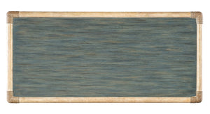 Hooker Furniture Retreat Rattan Chest With Three Self-Closing Drawers, Two-Tone Dune & Seagrass Finish, Coastal Style Blues 6950-90017-45