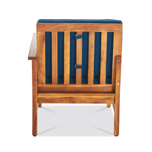 English Elm Perla Armless Accent Chair Tailored Low Profile Upholstered Seat for Living Room 58941.00RBLU
