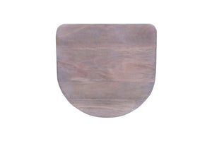 Porter Designs Clement Solid Acacia Wood Bar Stool With Sleek Lines And Comfortable Scooped Seat White Wood 07-196-10-2096