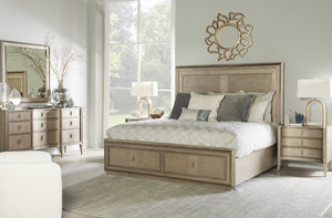 A.R.T. Furniture Cove Dresser - Glamorous Mica Finish With 9 Drawers, Cedar Lined Bottom, And Elegant Metal Accents Grey Rubberwood Solids,Primavera Veneers,Metal 349130-2743