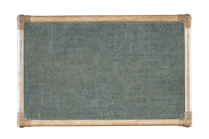 Hooker Furniture Retreat Rattan Bedside Table With Glass Top, Self-Closing Drawer & Open Shelf For Coastal Style Blues 6950-90117-45