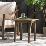 Christopher Knight Home® - Noble House - Selma Outdoor Acacia Wood Accent Table, Gray Finish