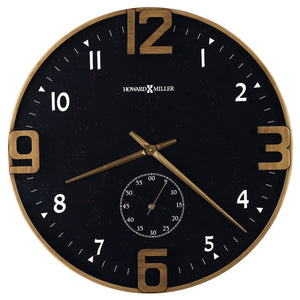 Hekman Furniture 625778 Antique Brass 24" Paisley Wall Clock With White Arabic Numerals And Quartz Movement  Paisley Wall Clock 625778