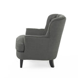 Christopher Knight Home® - Noble House - Tafton Tufted Grey Fabric Club Chair