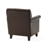 Christopher Knight Home® - Noble House - Leeds Classic Brown Bonded Leather Club Chair