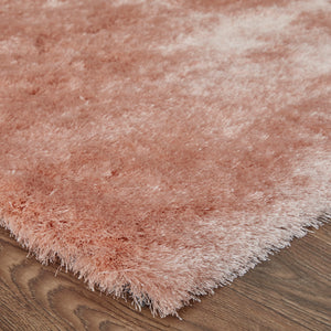 Feizy Rugs 4944550f Indochine Plush Hand-tufted Polyester Shag Rug - Luxurious High Pile For Contemporary Spaces Pink Polyester 4944550fblh000c50